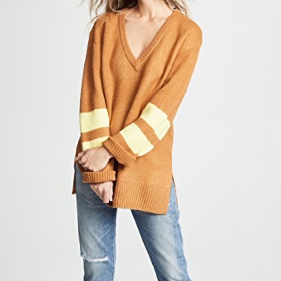 NWT Size S Current/ Elliott the 79 Sweater Oversized Rugby Super Soft Cozy Tunic - Picture 7 of 8